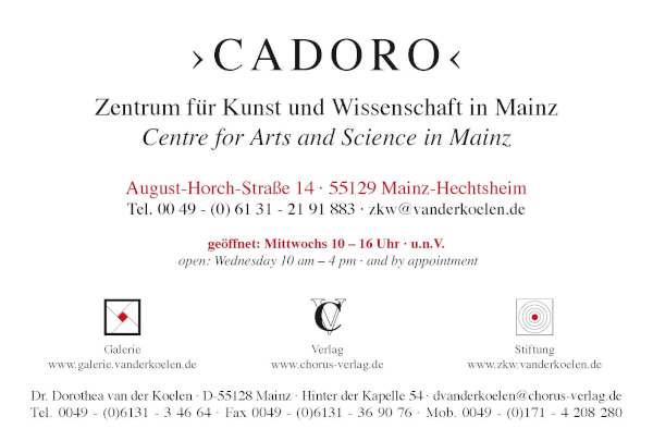 CADORO - Zentrum für Kunst und Wissenschaft, Mainz, Kontakt